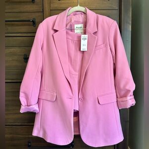 Abercrombie & Fitch Pink Blazer and Short Set Size Small
